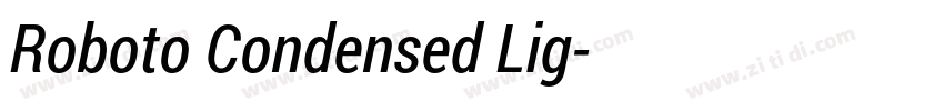Roboto Condensed Lig字体转换